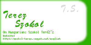 terez szokol business card